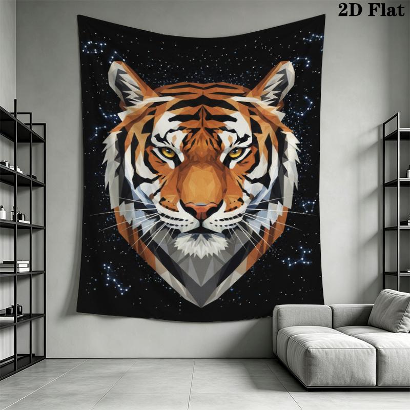 3D Animal Wall Tapestry Aesthetic Wall Hanging Printed Fabric Blanket Decorative Tapestries for Bedroom Living Room Home Decor