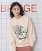 WILDROCK Four-Leaf Clover Lettering Sweatshirt_Ivory