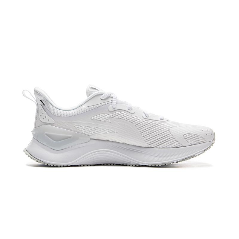 Li-Ning Fashionable Sports Comfortable Shock Absorption Non-Slip Wear-Resistant Low-Top Casual Running Shoes Men sneaker Standard-White ARHV021-3
