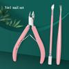 3Pcs/Set Professional Stainless Steel Nail Cutter Scissor Nippers Muti Function Cuticle Pusher Remover Nail Care Manicure Kits