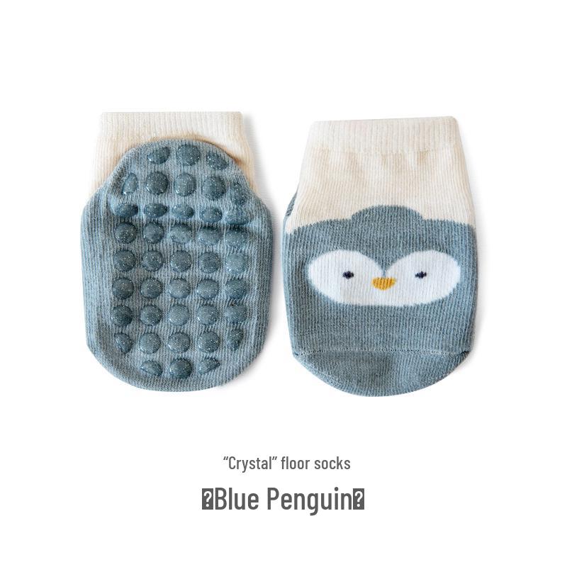 Bawełniane skarpetki antypoślizgowe dla niemowląt i małych dzieci - styl wiosenno-jesienny