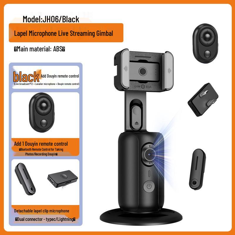 360° Rotating AI Face Tracking Gimbal for Live Video and Photography