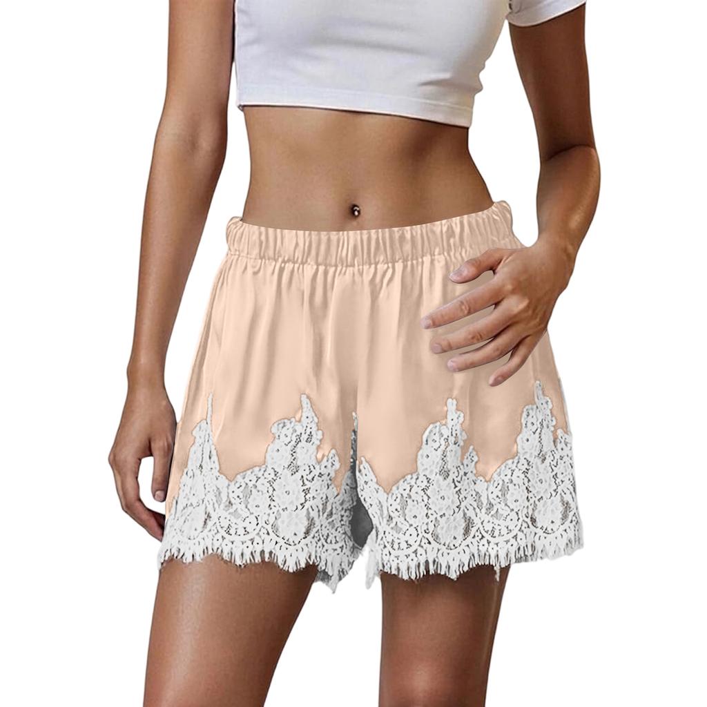 Women's Patchwork Casual Lace New Shorts Hook Flower Vacation Lace Hot Pants Shorts