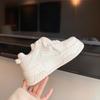 Genuine Leather Platform White Shoes Women's Shoes Early Spring New Height Increasing Board Women's Casual Shoes Sneaker