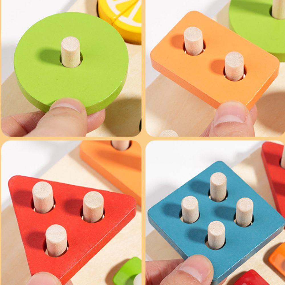 Early Learning Geometric Shape Matching Game Toy Matching Puzzles Building Blocks  Hands-on Ability