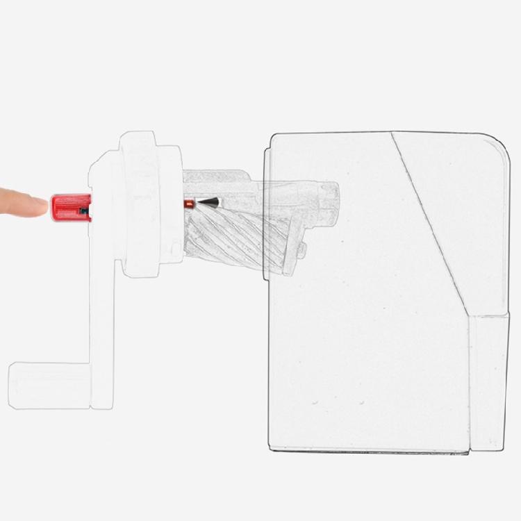 Classroom Manual Pencil Sharpener with Shavings Container, Auto Feeding In Adjustable Thickness Sharpener for Student