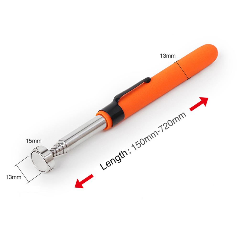 Portable Telescopic Magnetic Picker Pen Extendable Magnetic Pickup Rod for Picking Screws Nuts Bolts Auto Repair Workshop DIY Hand Tool