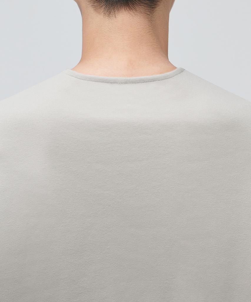 MUSINSA STANDARD Ponte Crew Neck Long Sleeve T-Shirt [Mushroom]