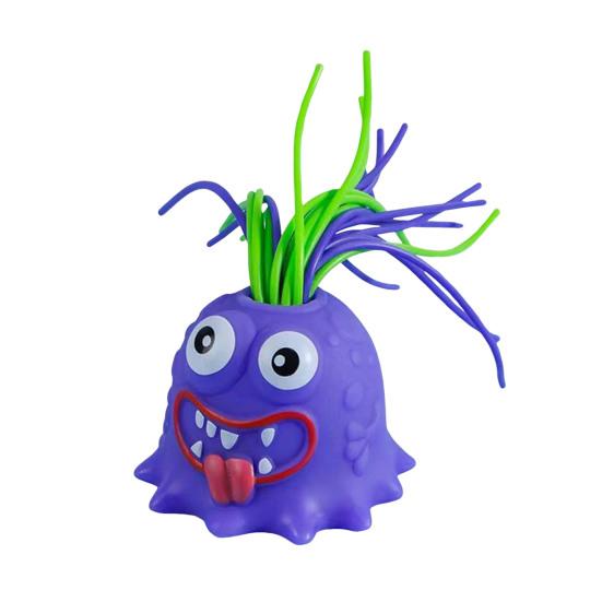 Hair Pulling Screaming Demon Toy with Light 6 Sound Effects Stress Anxiety Relief Portable Kids Teens Adults