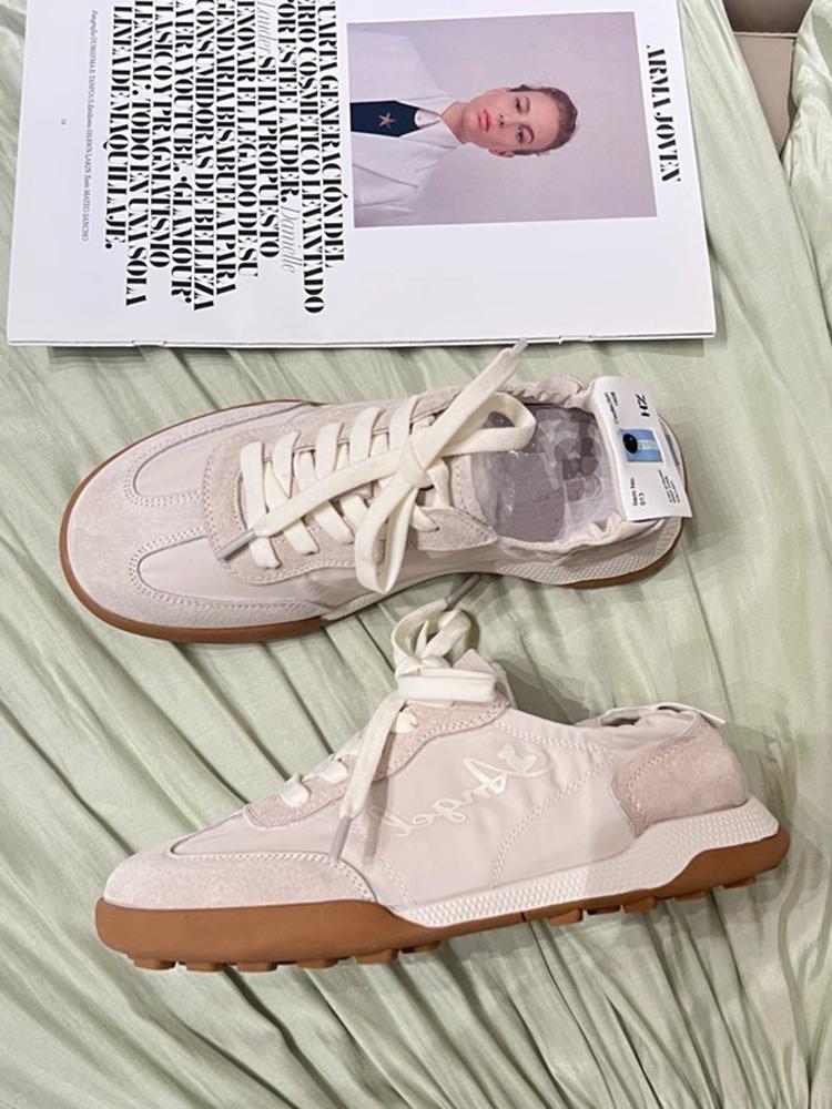 Niche design sense Forrest Gump shoes women's little white shoes 2025 spring new ballet training shoes women's casual sports shoes