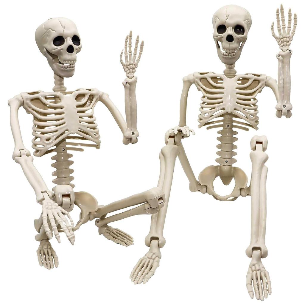 90cm Halloween Skeleton Decor Poseable Joints For Creepy Positions, Perfect For Yard/haunted House Displays Skeleton Props