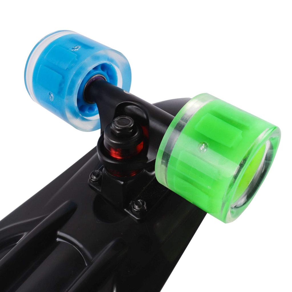 WHOME Skateboard for Kids Cruiser Skateboard 60x45mm 5th Generation LED Lighted Wheels Birthday Gift for - 22" - Commuter/Mobility Gift/Holiday