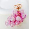 Keychain Pendant Transparent Grape Shape Acrylic Key Chain with with Lobster Clasp Easy To Hang Key Holder Backpack Car Accessory