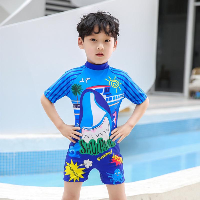 Summer Boys' Quick-Dry One-Piece Swimsuit - Korean Style Toddler & Child Swimwear