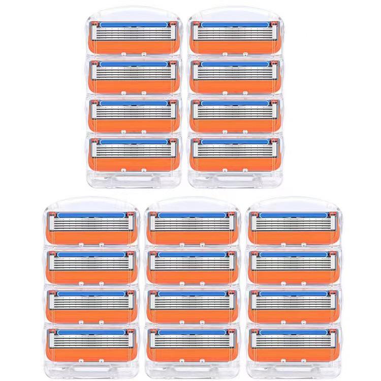 Gillette Lâmina Manual de 5 Camadas com Cabo Laranja