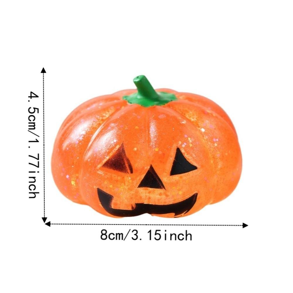 Soft Texture Halloween Pumpkin Squeeze Toy Glittering Fidget Sensory  Kids Adults