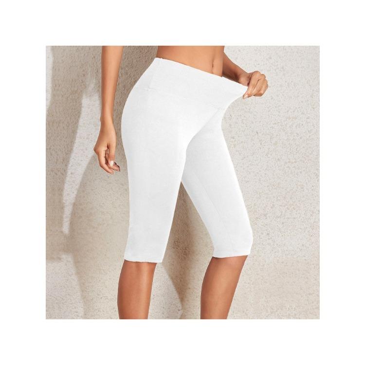 High-waisted Tummy-tucking Slimming Bum-lifting Yoga Leggings for Women – Shaping Cropped Cycling Shorts