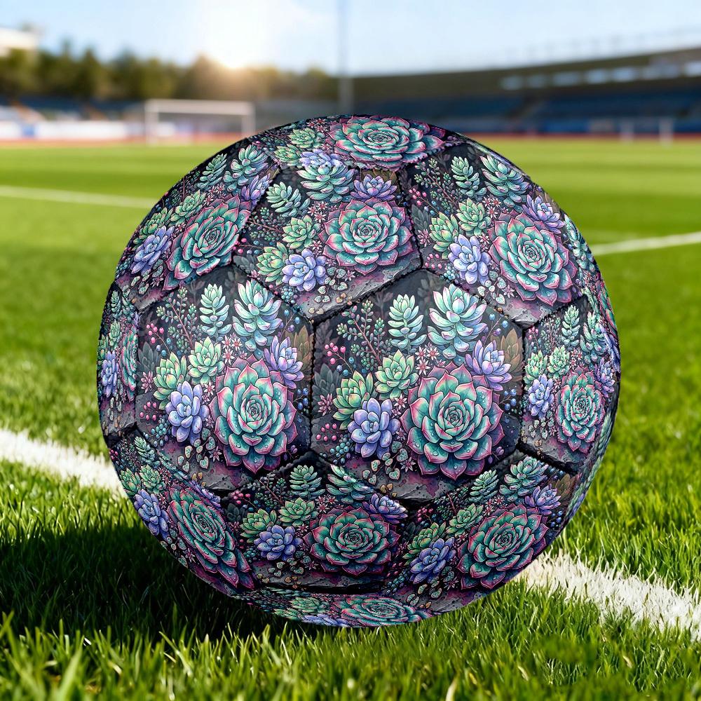 1pc Succulent Garden Size 5 Soccer Ball Professional Lightweight Durable Match Training Football Indoor &Outdoor Sports BallTraining Ball Y14