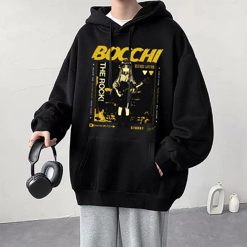 Anime Cos BOCCHI THE ROCK! Bluza z kapturem Kessoku Band Logo Pary Bluzy z kapturem Goto Hitori Ijichi Nijika Cospaly Oversized Długi Rękaw Męski