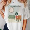 Pattern Women's Popular T-Shirt Casual Summer Women's Clothing Street Regular O-Neck Short Sleeved Cartoon Cute Art T-Shirt