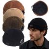 Adjustable Brimless Cap Soft Corduroy Retro Docker Hat Casual Beanie Hat  Daily Casual Wear