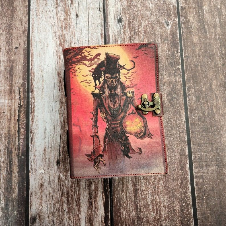 Leather Journal, Notebook, sketchbook, Leather dairy, Halloween gift, Writing journal, Wedding Gift, Book, Dream Journal, Personalized Gift.