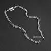 Seven Brothers Cuban-Style Hip-Hop Necklace: Trendy Stainless Steel Unisex Letter Chunky Clavicle Chain