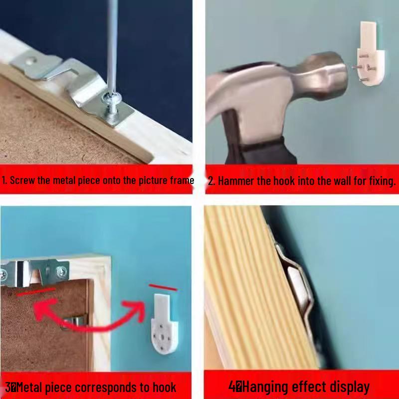Seamless Invisible Photo Frame Hook for Wall Hanging