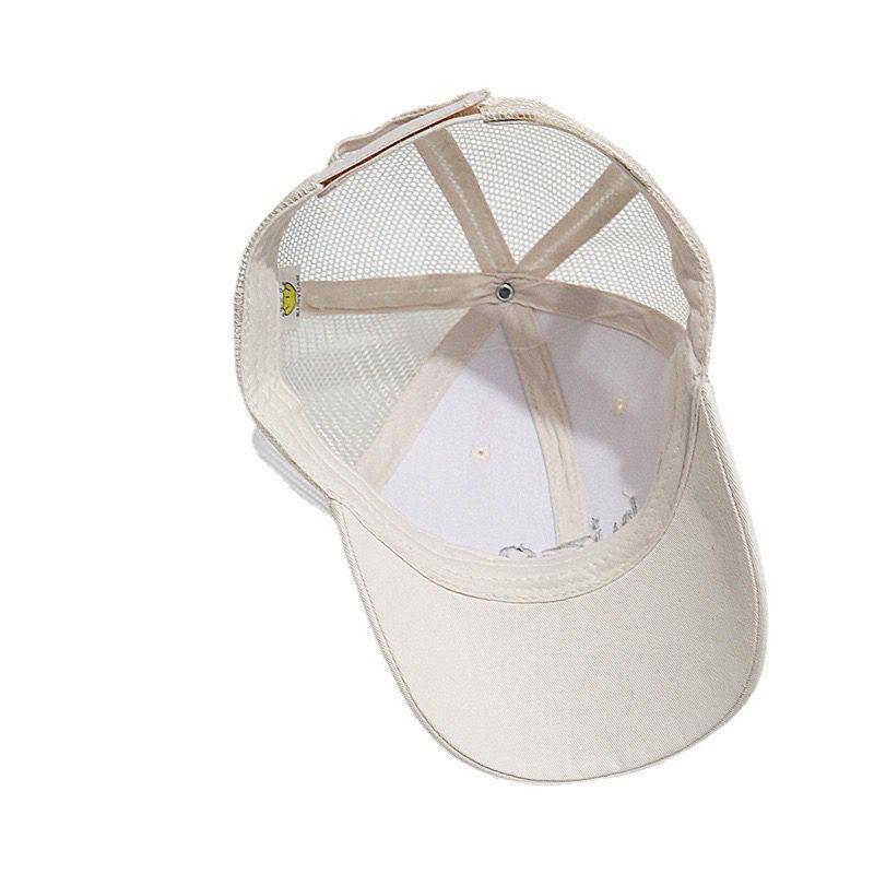 Flat Topped Children's Hat Men's Summer Thin Design Men's Duckbill Hat Children's Baseball Cap Mesh Sunshade Hat Sun Protection