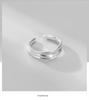 S925 Sterling Silver Irregular Metal Ring - Korean Minimalist Texture Design