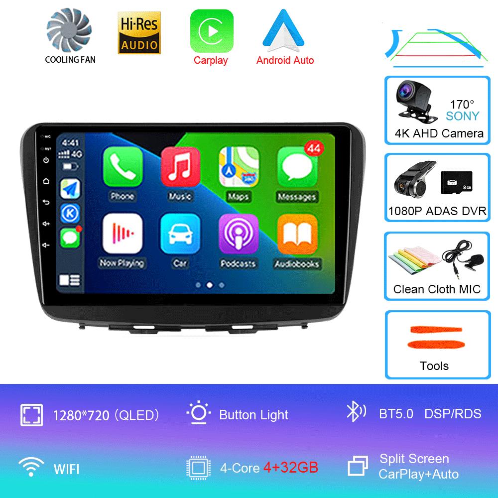 Car Radio Android 14 For Suzuki Baleno 2016 2017 2018 2019 Multimedia Player Stereo GPS WIFI+4G Wireless Carplay Auto Video DSP