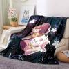 Bee and PuppyCat Flannel Blanket, High quality Comfortable for All Seasons, Home Decor, Warmth and Comfort