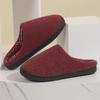 Fashion Winter Home Warm Plush Slippers Women Solid Color Soft Sole Fluffy Slippers Woman Closed Toe Non-Slip Cotton Shoes Slides 2025