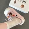 [BRSO] Cartoon cone soft-soled hole shoes are fashionable and versatile, cute, soft and cute in summer, and wear thick-soled cool slippers.
