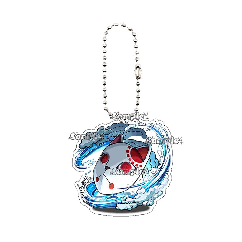 

Creative Acrylic Keychain Agatsuma Zenitsu Tsuyuri Kanawo Cartoon Cute Bag Pendant Jewelry Decoration Charm Accessories Gifts about 5cm