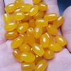 Yellow Jade Dragon Corn Beads Necklace with Pendant Rope