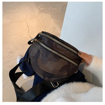 Damentasche neue Camouflage-Satteltasche Street Fashion Brusttasche diagonale Spannweite Damentasche Breitband lässige Umhängetasche