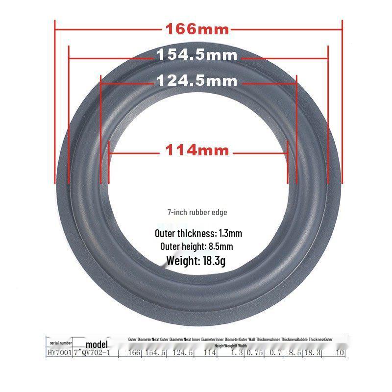 Speaker Repair Parts: 3-Inch To 10-Inch Rubber Surround Suspension Rings
