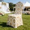 Dust-proof Bronzing Elastic Chair Cover Full Cover Wedding Chair Cover  Restaurant