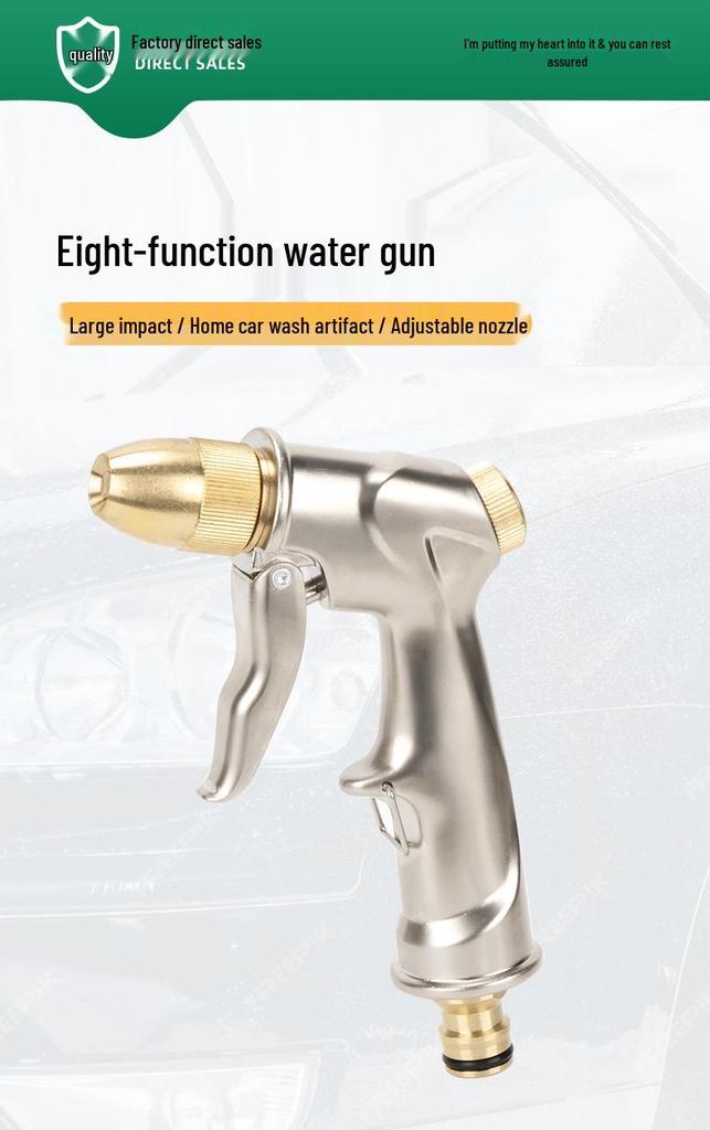High-Pressure Brass Cleaning & Rinsing Nozzle for Car Wash & Gardening