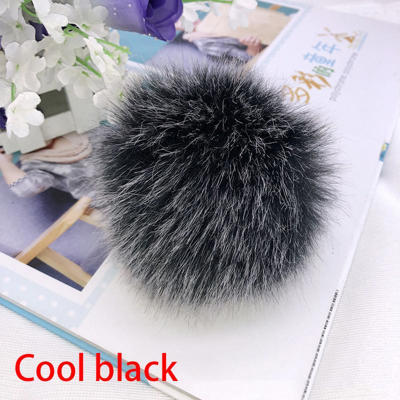 12cm Coloful False Hairball Hat Ball Fur Pompom Fake Fox Fur Shoes Ball Pom Pom DIY Handmade Hat Clothing Accessories