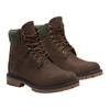 Timberland Heritage Waterproof Dark Brown Size 6-inch Lace-Up Boots, Men's, TB0A41MWW071, Nubuck, 9.0 / 27.0cm