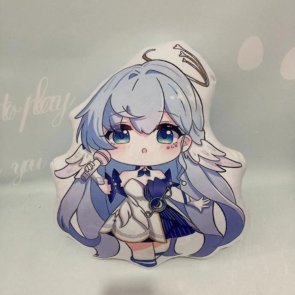 Anime Honkai Star Rail Plush Pillow Soft Crystal Velvet Hugging Cushion 45cm
