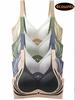 M-3XL Soft Support Small Chest Gathered Seamless Bra Women Non-wired Comfort Thin Cup Bra Lingerie