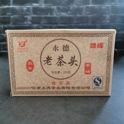 250g Tè Pu-erh Maturo in Mattonella 2014 Anno Invecchiato Tè Pu-erh Cotto Tè Pu'er Antico Yunnan