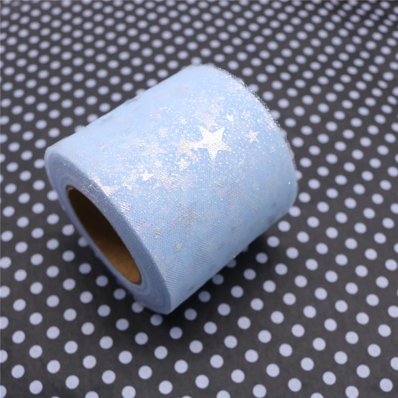 6cm Star Mesh Lace Fabric Eyelet - 25 Yards for Bow, Hair Clip Accessories