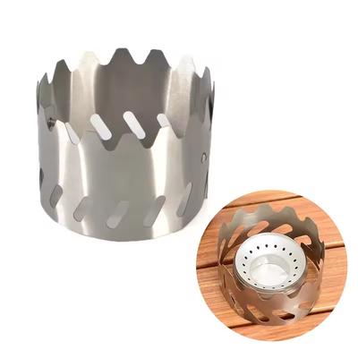 Tragbarer Windschutz Geeignet für Spirituskocher Ultraleichter Gestellständer Windschutzscheibe Outdoor Camping Wandern Campingzubehör