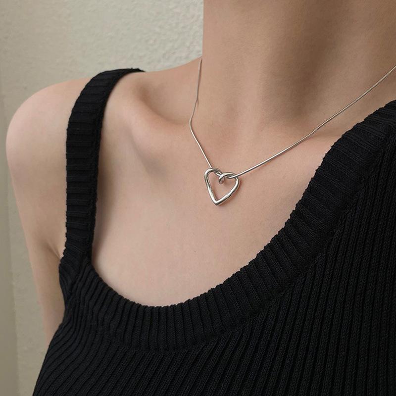 PANJBJ 925 Sterling Silver Mint Green Stone Necklace for Women Geometry Block Sweet Design Special Jewelry Gift Dropshipping