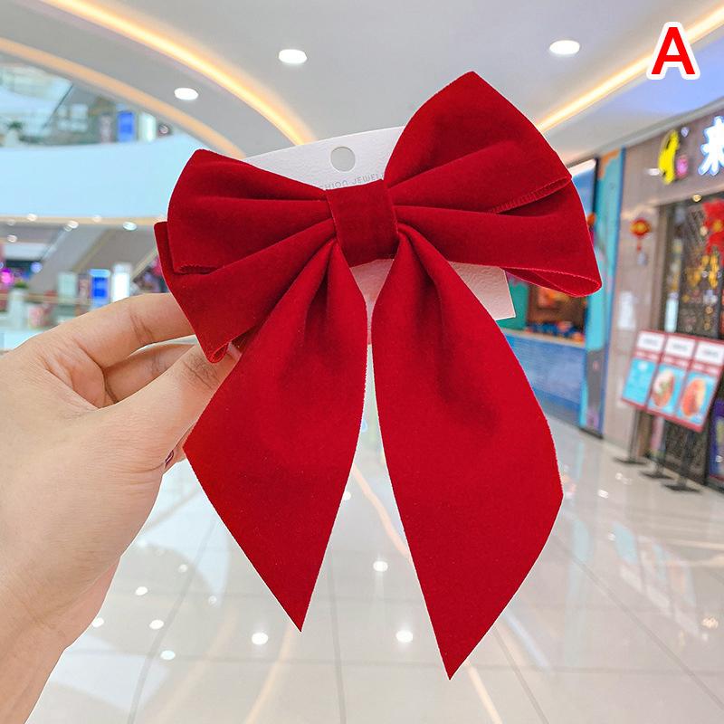 Elegant Big Bow Hair Clip Headdress Ribbon Bowknot Spring Ponytail Clips Hairpin Women Girls Fashion Hair Accessories