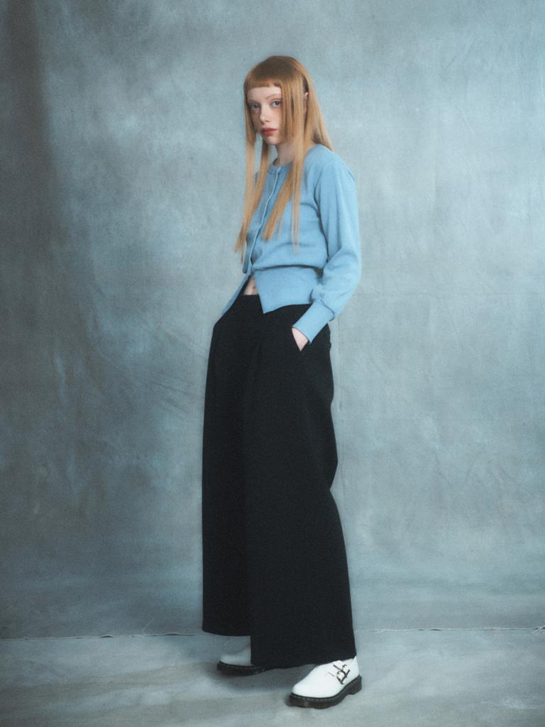 RENNESMIA Elastic Waist Wide Pants_Black
